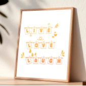 Poster Vivez Amour Riez Mignon Notedry
