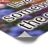 Poster Vivez comme quelqu'un qui a laissé la porte ouvert (Coin)