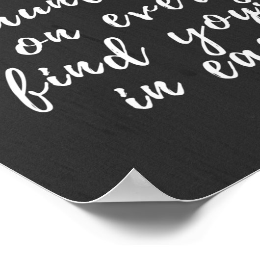 Poster Vivez dans la présente citation Thoreau (Coin)