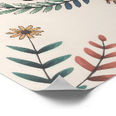 Poster Vivez en harmonie avec votre vérité Boho Design (Coin)