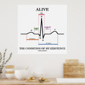 Poster Vivez La Condition De Mon Existence (ECG/EKG) (Cuisine)