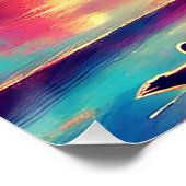 Poster 🌅 Vivez la sérénité du coucher de soleil ! (Coin)