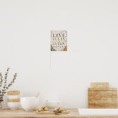 Poster Vivez pleinement dans chaque instant – Art de cita (Cuisine)