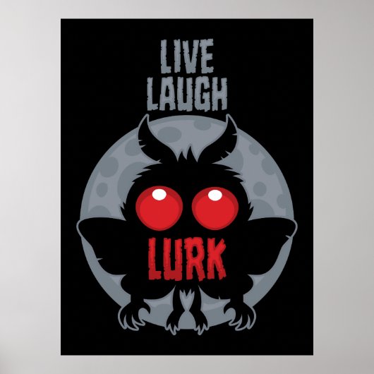 Poster Vivez Riez Rôdez Mothman Cryptide (Devant)