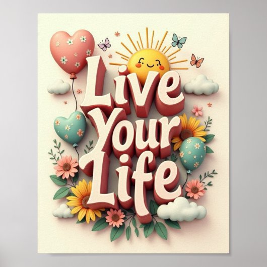 Poster Vivez votre vie (Devant)