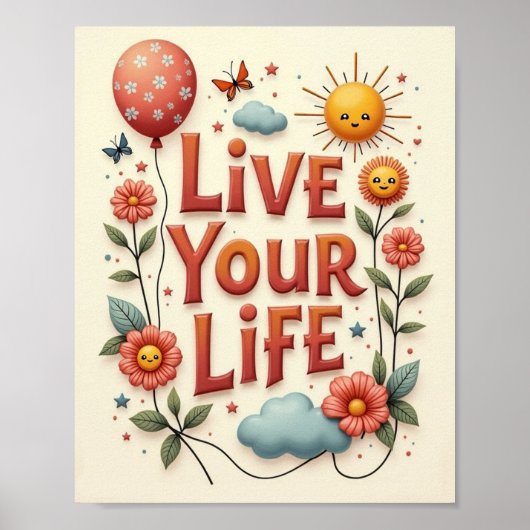 Poster Vivez votre vie (Devant)