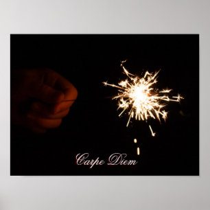 Poster Vivez votre vie étincelante comme un feu d'artific