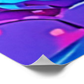 Poster Vivid Abstrait Color Explosion Art (Coin)