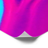 Poster Vivid Abstrait Color Waves Art (Coin)