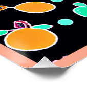 Poster Vivid Neon Motif fruité (Coin)