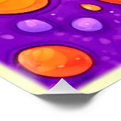 Poster Vivid Raindrop Cartoon Art (Coin)