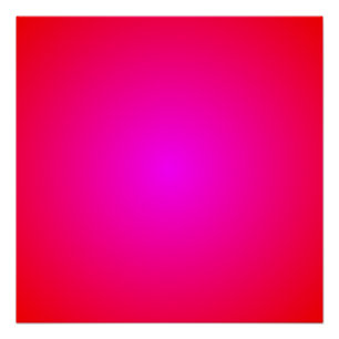 Poster Vivid Red Magenta Radial Gradient