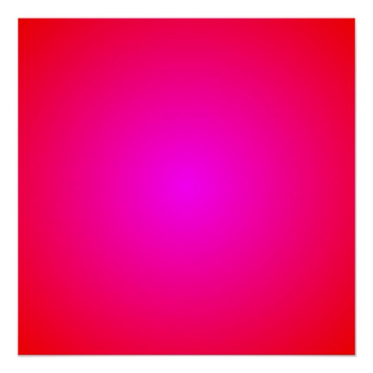 Poster Vivid Red Magenta Radial Gradient (Devant)