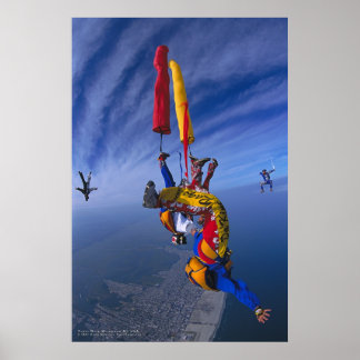 Poster VividViews.com : Tube Dive Over Wildwood, NJ Print