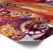 Poster VIVIEN ET MERLIN Arthurian Legends Aquarelle (Coin)