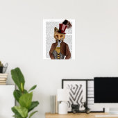 Poster Vivienne Steampunk Fox (Bureau à domicile)