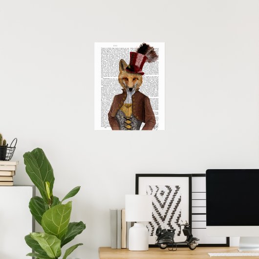 Poster Vivienne Steampunk Fox (Bureau à domicile)
