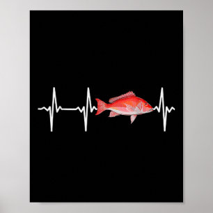 Poster Vivier de vivaneau rouge pour la pêche au poisson