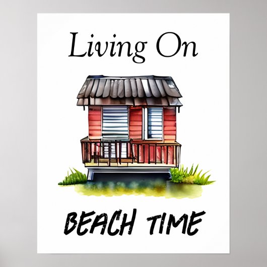Poster Vivre au rythme de la plage  (Devant)