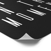 Poster Vivre dans le moment | Devis inspirant (Coin)