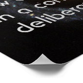 Poster Vivre délibérément (Coin)