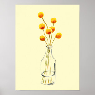 Poster Vivre en pleine floraison Printemps de la jonquill