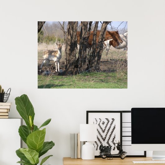 Poster Vivre ensemble (Bureau à domicile)