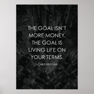 Poster Vivre La Vie Sur Vos Termes