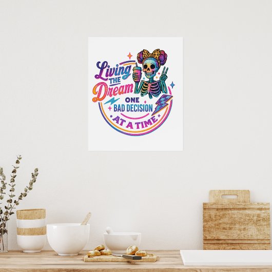 Poster Vivre Le Rêve... (Cuisine)