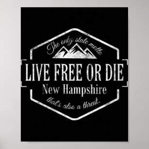 Poster Vivre ou mourir des femmes New Hampshire Nh 603 de