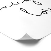 Poster Vivre rire amour (Coin)