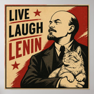 Poster Vivre Rire Lénine