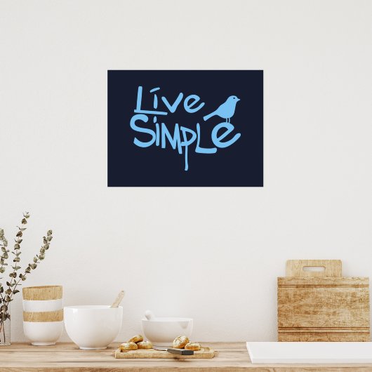 Poster Vivre Simplement (Cuisine)