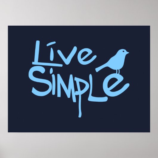Poster Vivre Simplement (Devant)