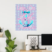 Poster Vivre sur le lac (Bureau à domicile)