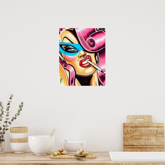 Poster Vixen masqué (Cuisine)