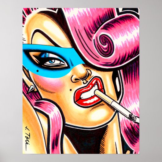 Poster Vixen masqué (Devant)