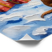 Poster Vizsla Christmas Lighthouse Holiday (Coin)