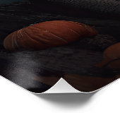 Poster Vizsla Halloween Effrayant (Coin)