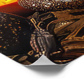 Poster Vizsla Halloween Squelettique (Coin)