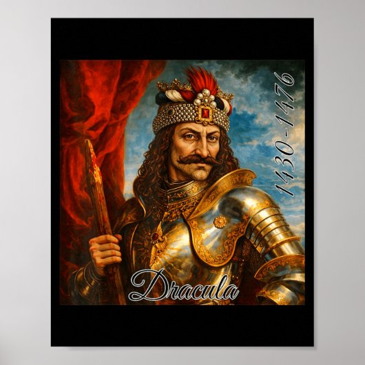 Poster Vlad l'Empaleur Médiéval Retrait Art Dracula (Devant)