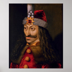 Poster Vlad tepes Impaler Portrait Voivode Histoire de Dr