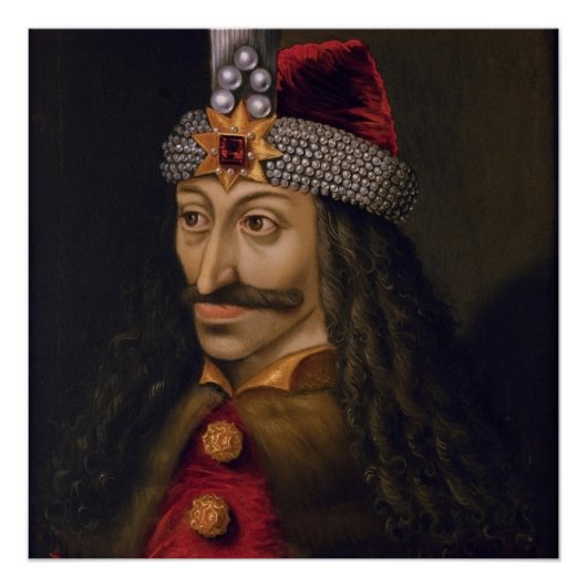 Poster Vlad tepes Vaccin Voivode portrait Dracula histor (Devant)