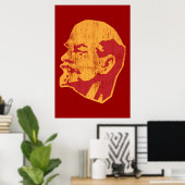 Poster vladimir lenin portrait ccp (Bureau à domicile)