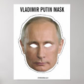 Poster Vladimir Poutine Masque Cutout (Devant)