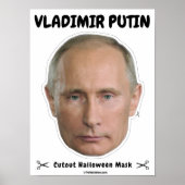 Poster Vladimir Poutine Masque d'Halloween (Devant)