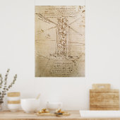 Poster vliegmachine (Keuken)