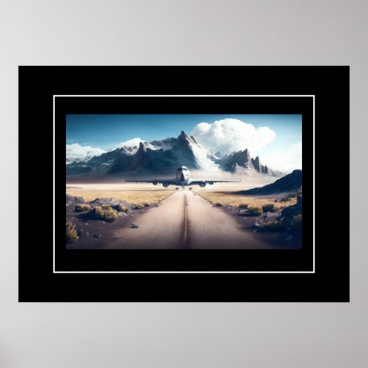 Poster Vliegtuig (Voorkant)