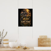 Poster VLLC Play The Long Game Motivation Alligator Art (Cuisine)