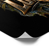 Poster VLLC Play The Long Game Motivation Alligator Art (Coin)